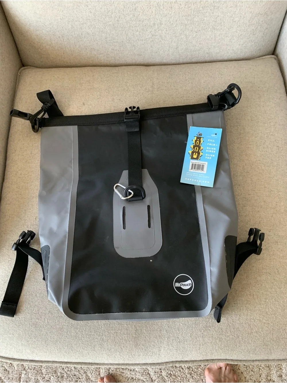 Water proof Crossbody Bag Black & Gray